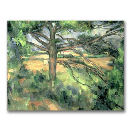 Trademark Fine Art Paul Cezanne 'The Large Pine' Canvas Art, 24x32 BL0740-C2432GG